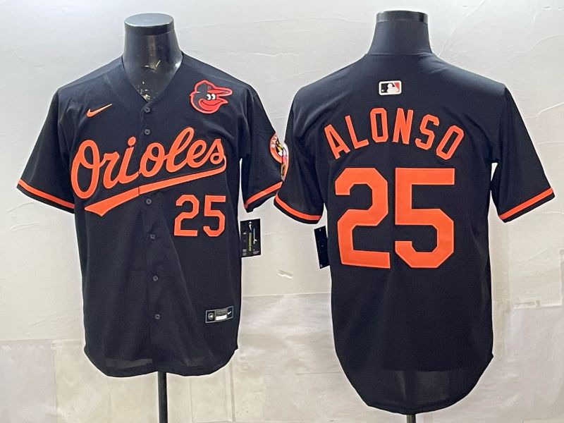 Men Baltimore Orioles #25 Alonso Black Game 2026 Nike MLB Jersey style 002